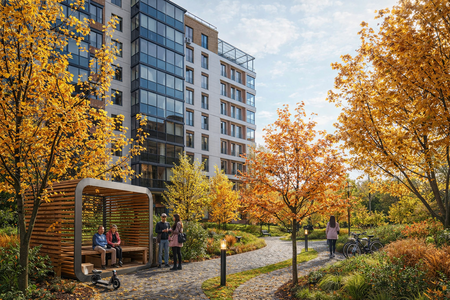 Urban Residential Courtyard